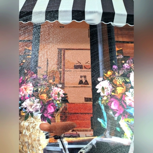 Gucci Cafe Canvas Bicycle With Flower Bouquet Gapped Black Frame NWT - Picture 7 of 11